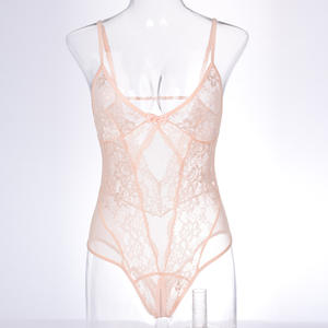 Сексуальное боди-комбидресс ODM/OEM с кружевом, без швов, с вышивкой, эротическое, на бретельках, пижама - Product Image 5