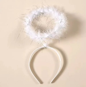 Enfants Halloween Noël Blanc 3pcs <span class=keywords><strong>Halo</strong></span> Ange Plume Ailes d'Ange pour Filles - Product Image 4