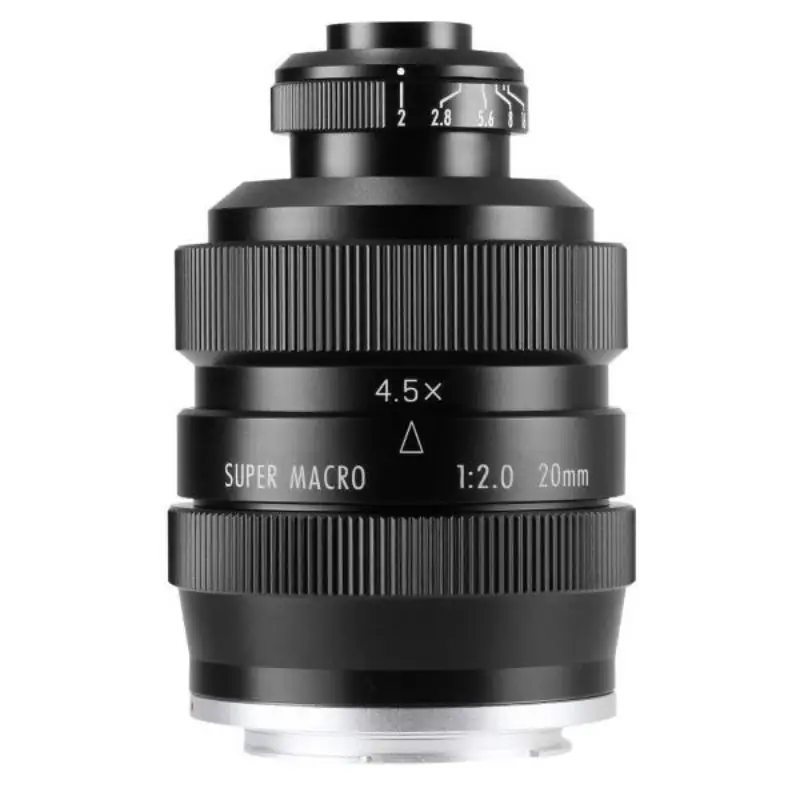 Оптика Zhongyi 20 мм f/2 4.5x Супер Макро объектив камеры ручной фокусировки для продажи по низкой цене