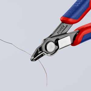 Alicates Knipex Electronic Super Knips con punta lisa de 1/8 pulgadas de ancho de mandíbula, de grado industrial, de acero al cromo vanadio - Product Image 1