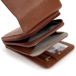 Factory Design Fashion <strong>PU</strong> Multi-function Mobile <strong>Phone</strong> <strong>Bag</strong> With Lots Card Slots <strong>Bag</strong> Can Be <strong>Customized</strong> - Product Image 6