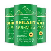 Gummies de Shilajit en Gros 75% Acide Fulvique Marque Privée Gummies de Shilajit Purs pour Végétaliens Amélioration Antioxydante Boost d'Énergie