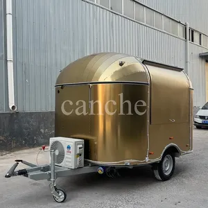 Carrito de Comida de Acero Inoxidable de Alta Calidad, Remolque de Comida Móvil Personalizado para la Venta Ambulante - Product Image 2