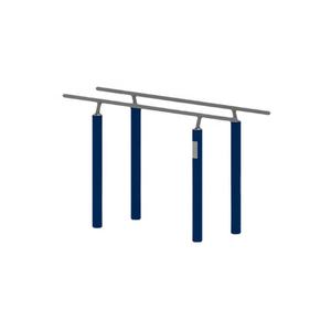 Équipement <span class=keywords><strong>de</strong></span> fitness extérieur écologique certifié CE GYX-L16T, barres parallèles en acier galvanisé, garantie 10 ans, multi-usages - Product Image 4