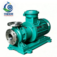 Pompe centrifuge chimique à entraînement magnétique en acier inoxydable 7,5 kW CQB65-50-160 pour traitement chimique, pompes basse pression