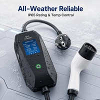 Station de recharge portable étanche IP55/IP65 avec interface Type 2, puissance réglable de 3,5 kW à 22 kW