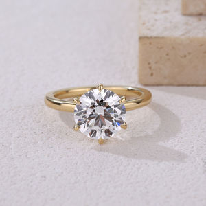 Nuevo Anillo de Diamantes de Color Fantasía con Certificado GDTC, Chapado en Oro, Unisex, Natural, de Lujo y Alta Calidad, para Boda o Compromiso - Product Image 1