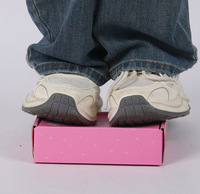 Niedriger MOQ Wellpappe Recycelbare Logo-Versandboxen mit Rosa Schaumstoffeinlage, Wasserdicht, für Kleinunternehmen, Geschenkverpackungen, Schuhe