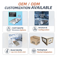 Balance de plateforme industrielle à rampe double détachable à LED, directement de l'usine, personnalisable OEM/ODM, en acier inoxydable 304