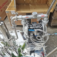 Équipement cosmétique de filtration de parfum de haute précision et haute efficacité mobile avec mélangeur sous vide, matériau SUS304, haute sécurité