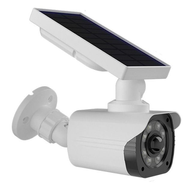 Solar Security Light Dummy CCTV with Motion Sensor Blinking LED IP65 Outdoor Decoy Camera
