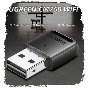 Bộ thu <span class=keywords><strong>WiFi</strong></span> UGREEN CM760 AX300, bộ chuyển đổi không dây 2.4G USB, tích hợp sẵn, không cần <span class=keywords><strong>driver</strong></span>, chuẩn 802.11ax - Product Image 2