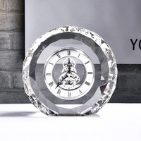 Cadre de Table en cristal avec horloge à Quartz, vente en gros d'usine, livraison gratuite
