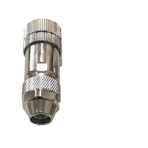 Connecteur d'aviation M12, boîtier en alliage de zinc, 4, 5, 8 broches mâle/femelle, cuivre plaqué or pour réparation de capteurs - Product Image 1