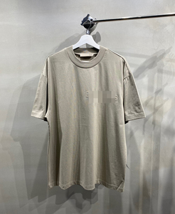 Camiseta de Manga Corta con Estampado Flocado ESS 23SS, Cuello Redondo, Estilo Urbano para Hombre y Mujer, ALS - Product Image 6