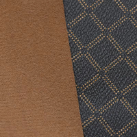 Cuir synthétique gaufré à motif diamant pour vêtements et sacs à main