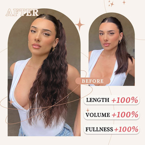 <span class=keywords><strong>Queue</strong></span> <span class=keywords><strong>de</strong></span> <span class=keywords><strong>cheval</strong></span> à clipser pour <span class=keywords><strong>femme</strong></span>, cheveux ondulés, <span class=keywords><strong>queue</strong></span> <span class=keywords><strong>de</strong></span> <span class=keywords><strong>cheval</strong></span> à clipser bouclée, grande tresse ondulée - Product Image 5