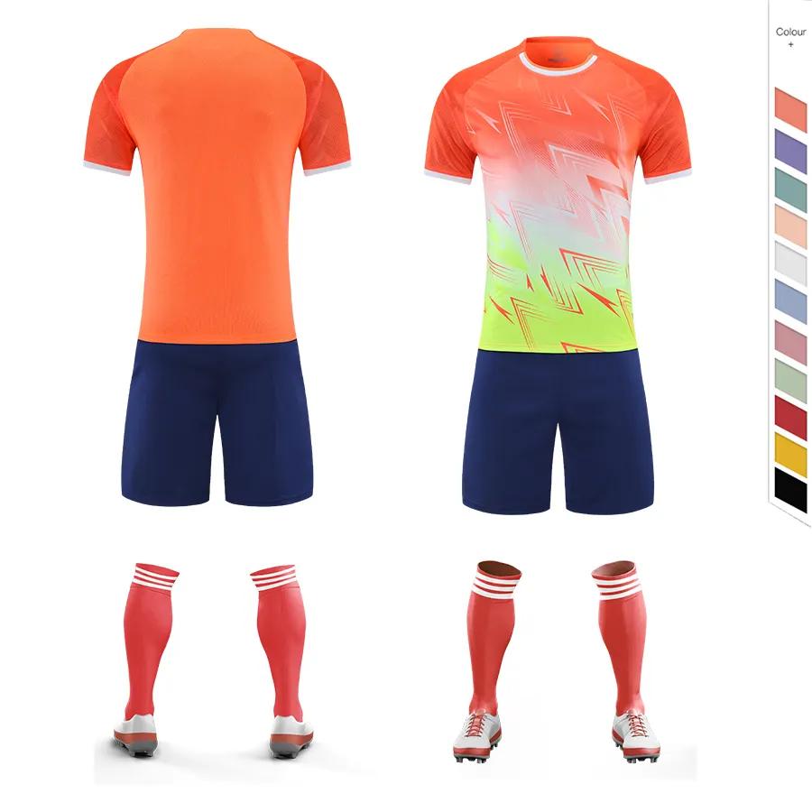 Customized Hot Sale Fashion Jersey Wear Sportswear Football Kits Full Soccer Kit Jersey Set Soccer Uniforms Personalized