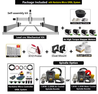 20% de réduction BulkMan3D Lead CNC Kit complet avec contrôleur Narduino Micro GRBL, moteurs en boucle ouverte 2.45N.m, machine de gravure et de fraisage du bois 4 axes