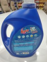 Détergent Liquide Bravo 3L en Gros Usine, Nettoyant 3-en-1 Nouvelle Formule, Parfum Envoûtant, Savon Liquide pour Linge