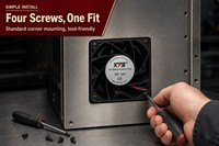Ventilateur de refroidissement pour serveur DC 60x60x38mm Axial Brushless 6038 12V PBT ODM RD FG Sortie 8000RPM Haut débit d'air Roulement à billes OEM
