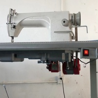 Table de machine à coudre industrielle à prix avantageux avec pied entraîneur, plateforme plate, aiguille simple, moteur haute vitesse, automatique et informatisée