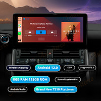 Autostereo 12,3 pulgadas Android 13 Auto Car Radio para Toyota Land Cruiser LC300 2021-2022 REPRODUCTOR DE DVD GPS para coche unidad principal con Carplay