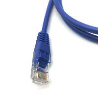 RJ45 kabel LAN jaringan Ethernet Cat 5e, Modem PC & Internet 24AWG 4 pasang, kabel Patch untuk TV Android