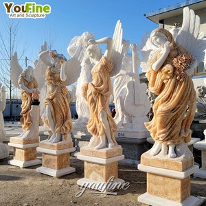 Decoração De Jardim Ao Ar Livre De Alta Qualidade Escultura De Pedra Branca Tamanho Vida Fornecedores Four Seasons Mulher Estátua De Mármore - Product Image 3