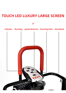 Cinta de correr manual multifunción económica para uso doméstico, frecuencia cardíaca mecánica plegable para correr con masaje y paso a paso 130kgs - Product Image 3