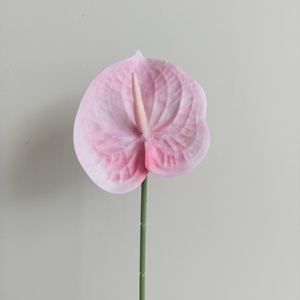 Fleur d'Anthurium Artificielle de Haute Qualité, Aspect Réel, Vente en Gros, pour Arrangements Floraux de Mariage et Décoration Intérieure - Product Image 5