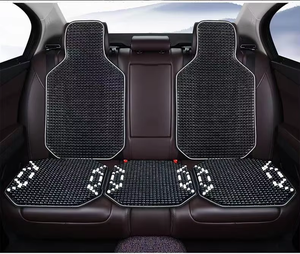 Coussin de siège de voiture en perles de bois de taille universelle Coussin de siège de voiture confortable et sportif Style Massage de refroidissement Respirant Protecteur de housse de siège - Product Image 5