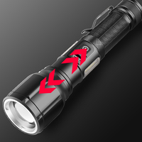 Long Shot lampe de poche LED torche tactique éclairage extérieur USB prix de gros Rechargeable étanche COB Zoomable torche lumière
