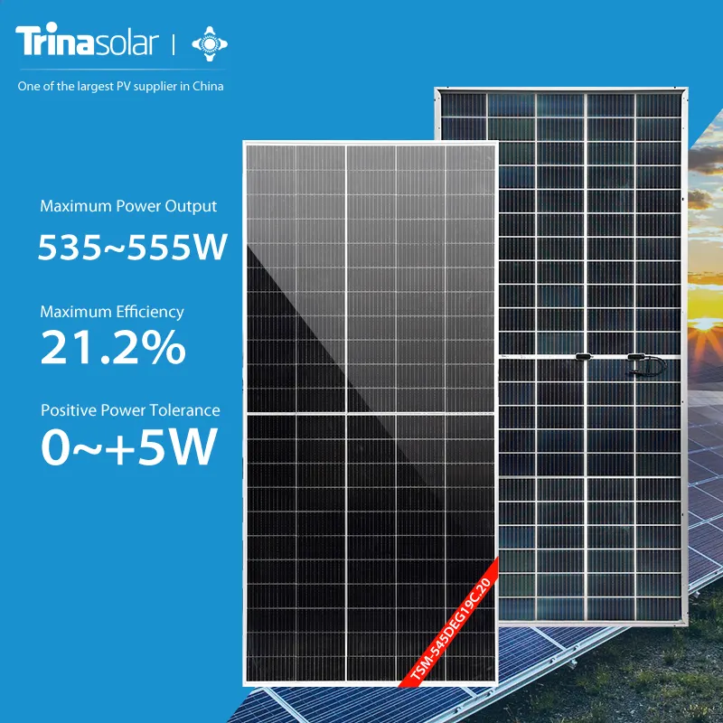 Trina 광전지 패널 Q1 단일 크리스탈 530W-535W-540W-545W 태양 전지 패널 구성 요소 원래 공장 보증