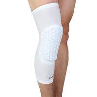 Logo personnalisé Nylon souple manches longues jambe orthèse de soutien genouillère basket-ball Compression cyclisme accessoires genou manchon