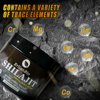 Gommes de Shilajit pour hommes et femmes, Shilajit Ashwagandha, riche en oligo-éléments, acide fulvique pour l'énergie, la force et l'immunité
