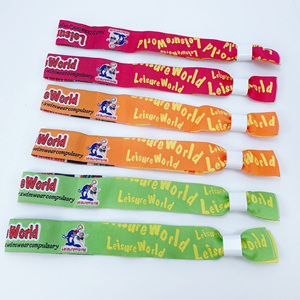 Pulseras tejidas personalizadas, con telas festivas, eventos, bodas y pulseras tejidas de poliéster <span class=keywords><strong>totwoo</strong></span> <span class=keywords><strong>pulsera</strong></span> de pareja - Product Image 3