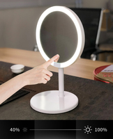 Table portative A MENÉ LE miroir cosmétique vanité éclairé miroir de maquillage LED