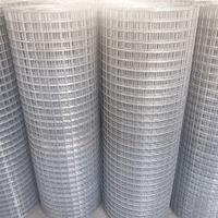 Kawat Besi Galvanis untuk Kandang Kelinci, Jaring Las 1/2x1/2 Inci, Ukuran 12 14 16 18 Gauge, Tersedia