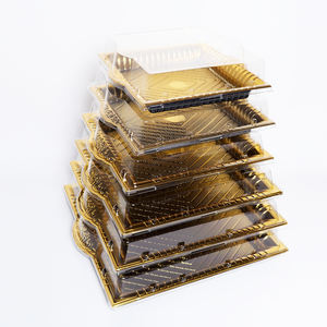 Küresel palet özelleştirilebilir gıda sınıfı konteyner çikolata ve suşi Blister için şeffaf plastik kek tepsisi işlenmiş - Product Image 6