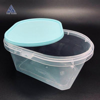 Boîtes d'emballage en plastique transparent durable personnalisées en gros pour fruits, crème glacée, bonbons, aliments pour animaux de compagnie avec couvercle à fermoir