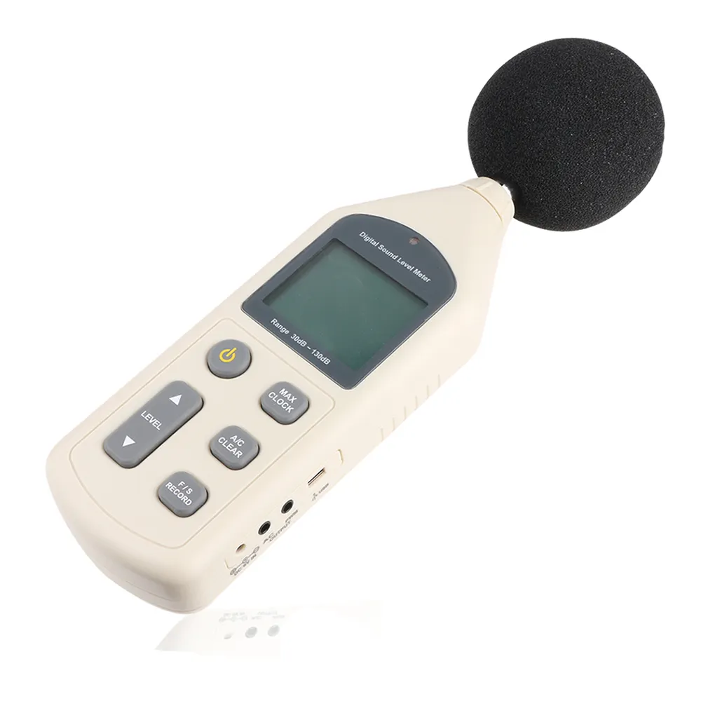 GM1356 Digital Sound Level Meter Geluidsmeter Db Meter Tester Met Tijd & Usb Interface & Auto Lcd Backlight