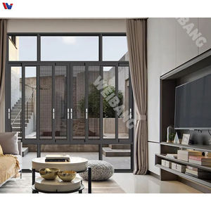 Porte intérieure moderne en alliage d'aluminium anti-rayures avec verre trempé pour couloir de bureau à fort trafic, chambre et villa - Product Image 3