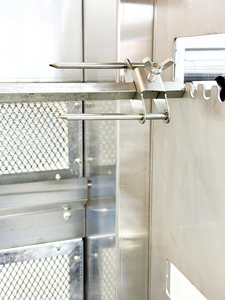 Horno Rotatorio para <span class=keywords><strong>Pollo</strong></span> con 6 Varillas y Puerta de Visión Completa, Protección Contra Sobrecalentamiento, Horno Rotatorio Comercial Eléctrico/a Gas para Catering - Product Image 5