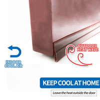 Joint d'étanchéité sous porte, bande de protection contre les courants d'air pour portes extérieures et intérieures, isolation phonique et thermique, protection contre les courants d'air