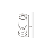 Projecteur LED en aluminium 36W IP65 pour extérieur, lampe de projection paysagère en forme de verre à vin