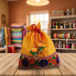 2025 lujo tradicional étnico indio bordado bolso Vintage satén trabajo moneda Potli bolsas para bodas Mehndi fiestas - Product Image 3