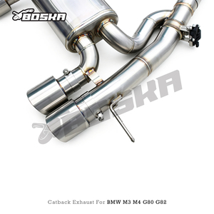 Sistema de Escape Valvetronic Boska OEM para BMW M3/M4 G80/G82 3.0T 2021-2026, Silenciador Catback de Acero Inoxidable SS304 de 101 mm (4 Pulgadas) con Control - Product Image 5