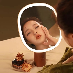 2025 nouvelle tendance Smart LED miroir de maquillage 3X <span class=keywords><strong>Zoom</strong></span> magnétique capteur de lumière automatique fonction de mémoire anti-dérapant ventouse Art déco Design - Product Image 4