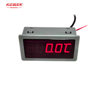 Medidor de Temperatura para Gabinete YM5135T-D, Pantalla Digital de 0.56 Pulgadas, Rango de -67~+257F, Cabezal con Sensor Impermeable DS18B20, Termómetro para Automóvil